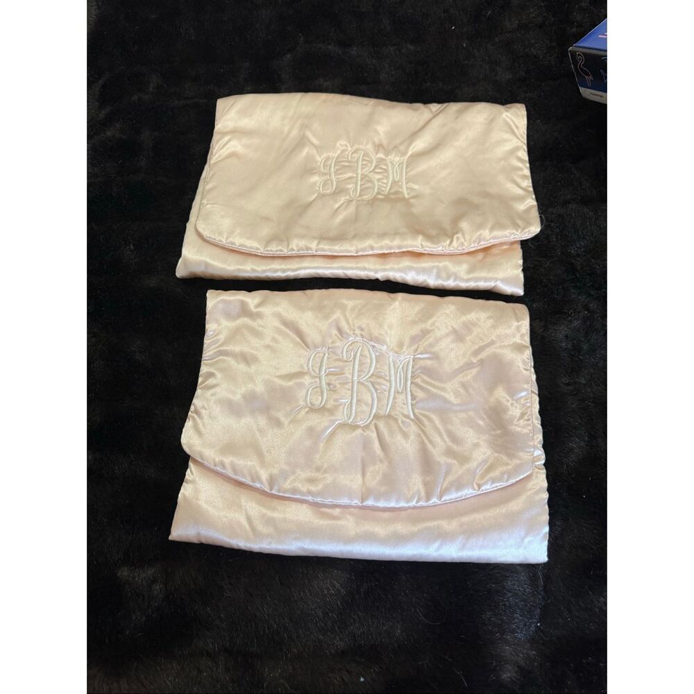 Satin Monogrammed Flap Bag: Handmade Storage Pouch Lillian Vernon  x2